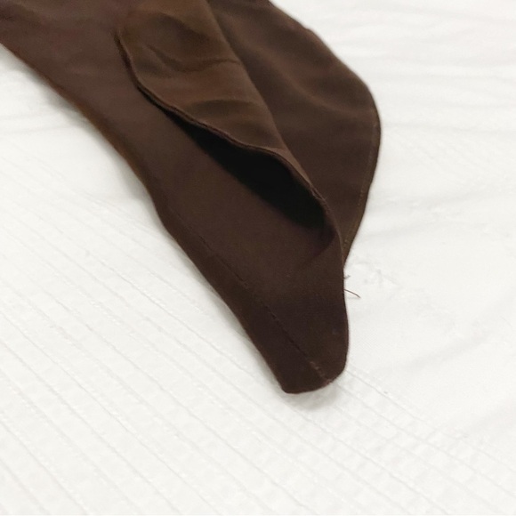 LANVIN PARIS BROWN GOLD METALLIC NECKLINE SHIFT DRESS - 40 (L) - Picture 10 of 11